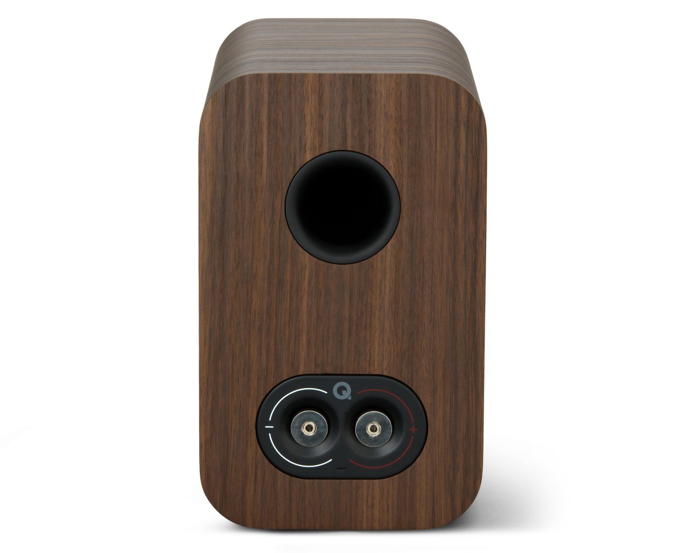 Q Acoustics 5010 rosewood - achterkant - Boekenplank speaker
