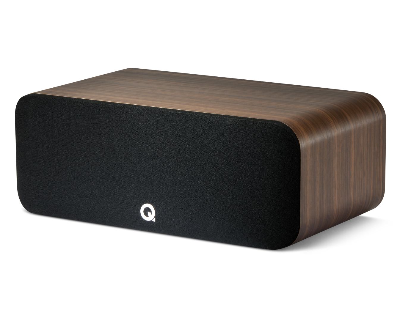 Q Acoustics 5090 rosewood - zij frontaanzicht met grill - Center speaker
