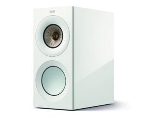 KEF Reference 1 Meta high-gloss white / champagne