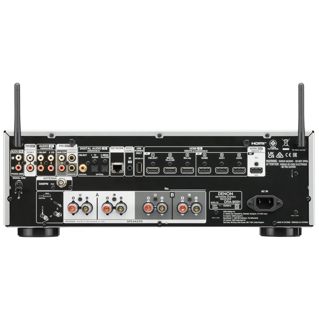 Denon DRA-900H zilver - achteraanzicht - Stereo receiver