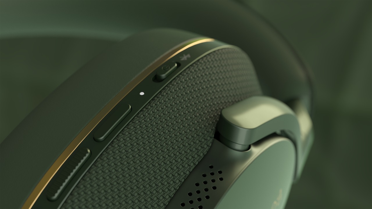 Bowers & Wilkins Px7 S2e forest green - detail - Koptelefoon