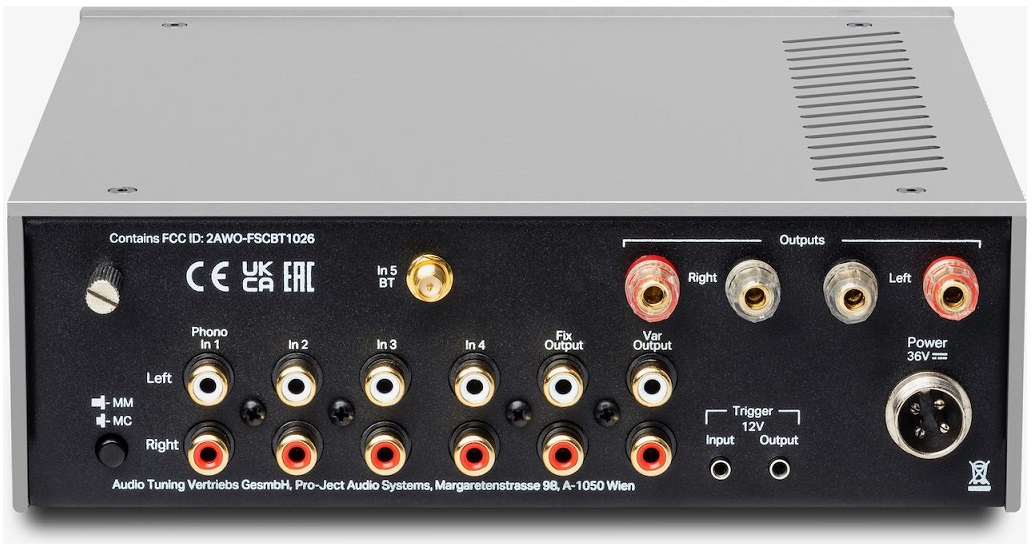 Pro-Ject Stereo Box DS3 zwart - achterkant - Stereo versterker