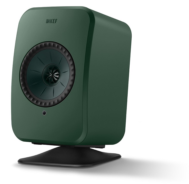 KEF LSX II LT sage green - op standaard - Wifi speaker