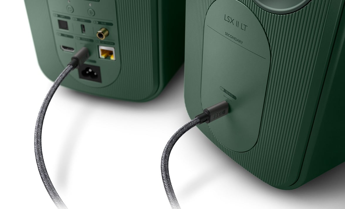 KEF LSX II LT sage green - USB kabel - Wifi speaker