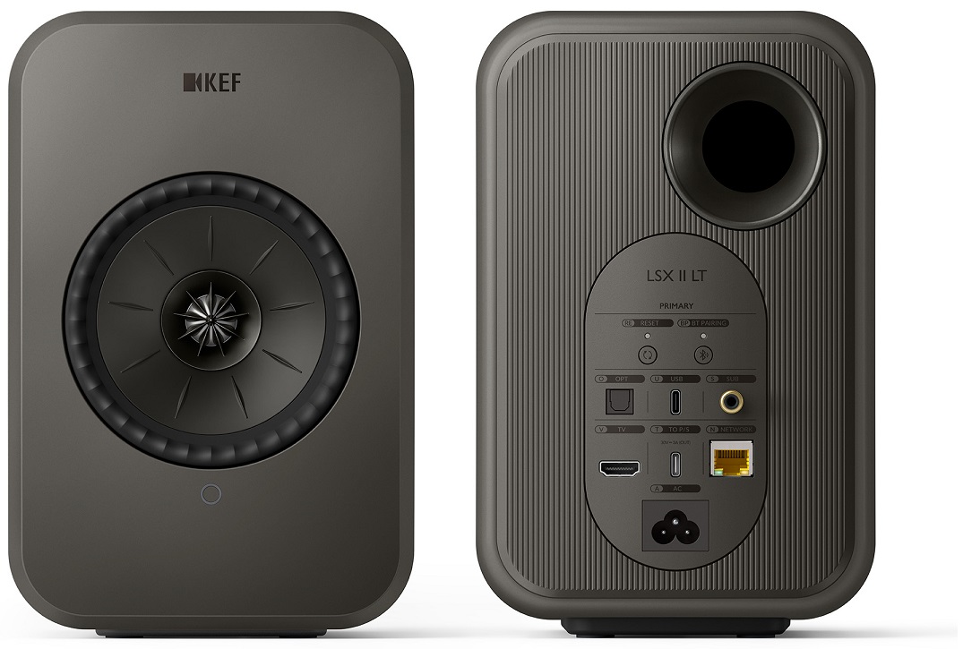 KEF LSX II LT graphite grey - achterkant - Wifi speaker