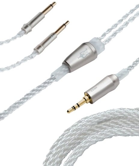 Meze 99 Series Mono 3.5mm silver upgrade cable - Koptelefoon kabel