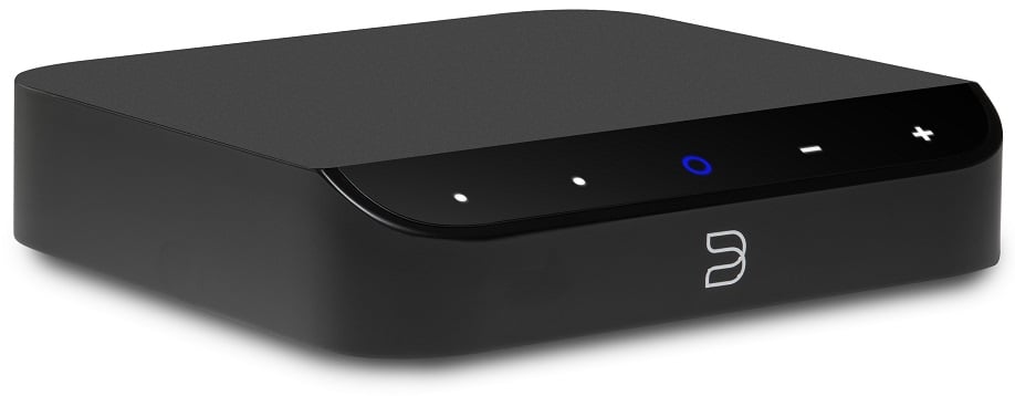 Bluesound NODE Nano zwart - zij frontaanzicht - Audio streamer