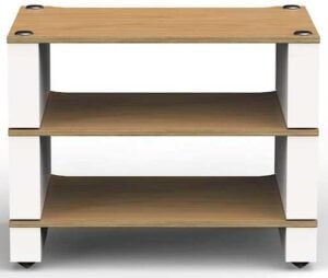 Blok Stax 2G 3 Shelf Collection wit satijn/licht essen