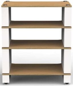 Blok Stax 2G 4 Shelf Collection wit satijn/licht essen