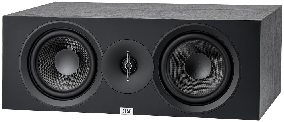 Elac Debut 3.0 DC63-BK - zij frontaanzicht zonder grill - Center speaker