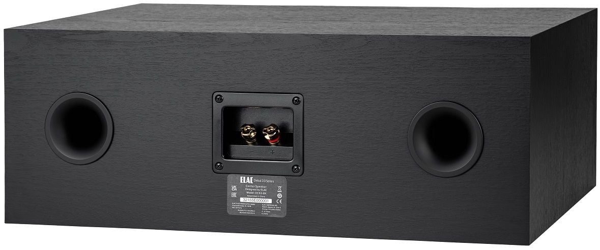 Elac Debut 3.0 DC63-BK - achteraanzicht - Center speaker