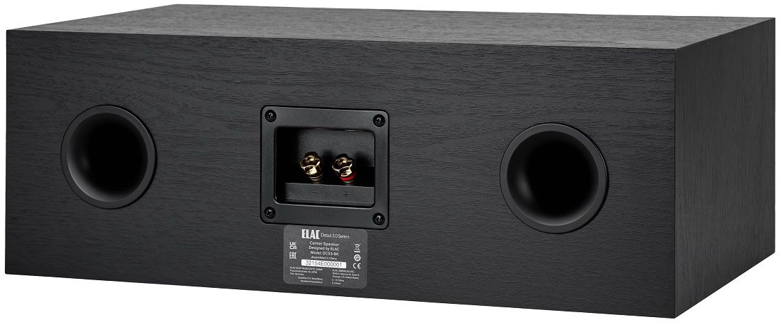 Elac Debut 3.0 DC53-BK - achteraanzicht - Center speaker