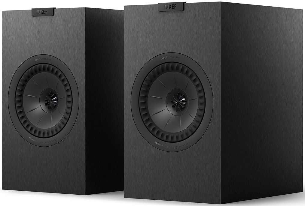 KEF Q3 Meta zwart satiijn - paar - Boekenplank speaker