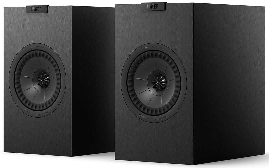 KEF Q1 Meta zwart satijn - paar - Boekenplank speaker