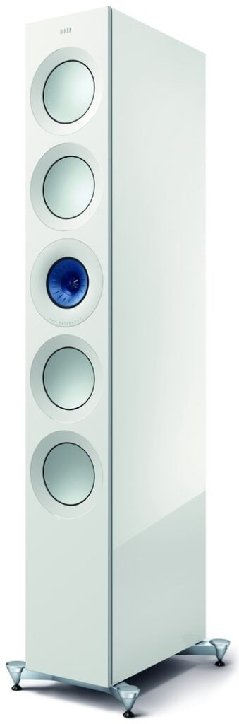 KEF Reference 5 Meta high-gloss white / blue