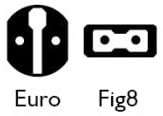 Chord Shawline Power EU C7 1,0 m. - Stroomkabel