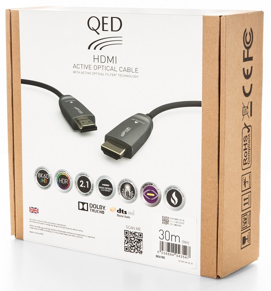 QED Performance Active Optical HDMI 20,0 m. - HDMI kabel