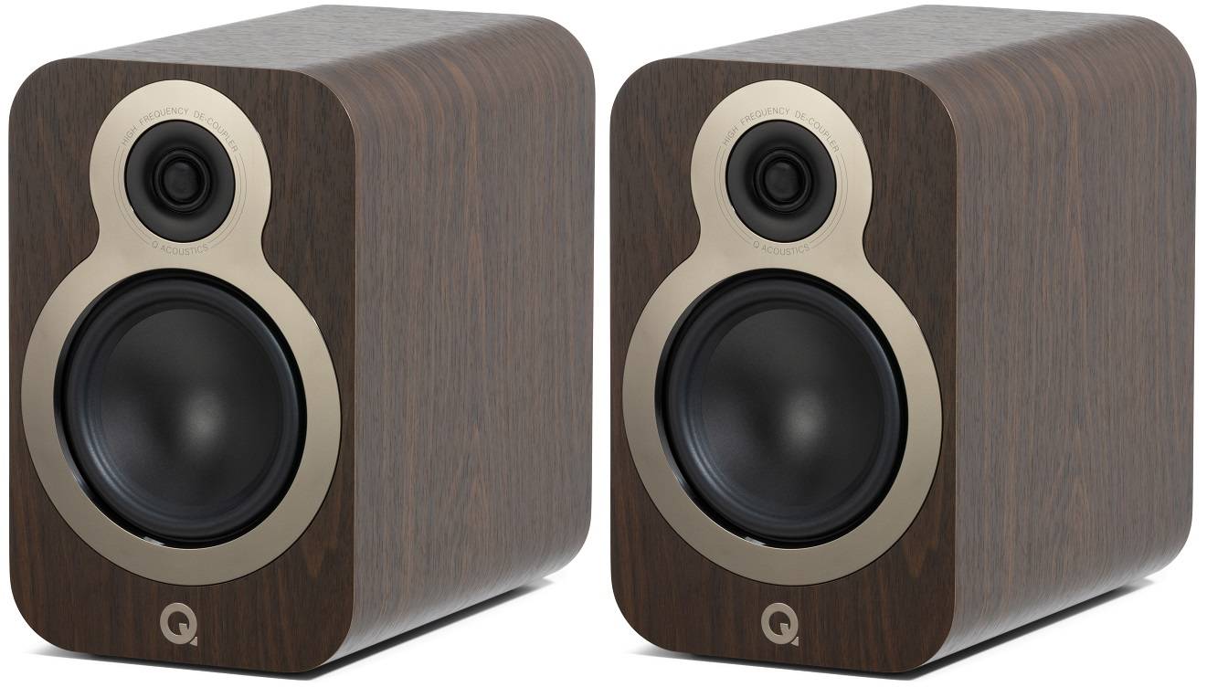 Q Acoustics 3020c walnoot - paar - Boekenplank speaker