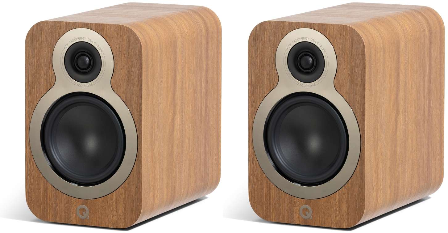 Q Acoustics 3030c eiken - paar - Boekenplank speaker