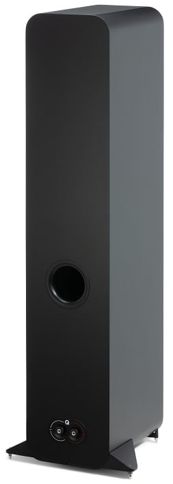 Q Acoustics 3050c zwart satijn - achteraanzicht - Zuilspeaker