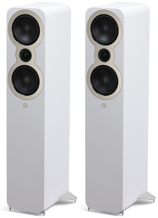 Q Acoustics 3050c wit satijn - paar - Zuilspeaker