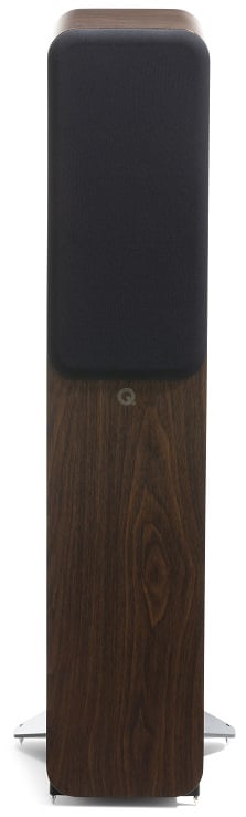 Q Acoustics 3050c rosewood - frontaanzicht met grill - Zuilspeaker