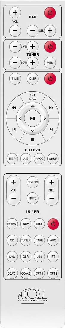 Atoll IN300 Evolution zwart - afstandsbediening - Stereo versterker