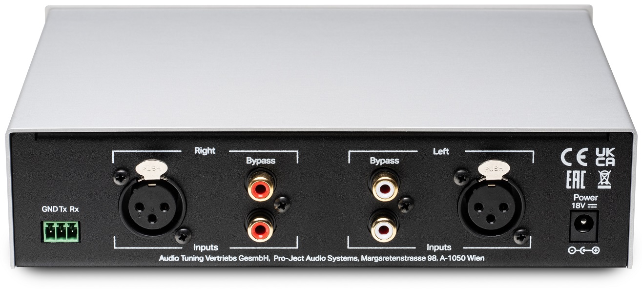 Pro-Ject Head Box S3 B zilver - achterkant - Hoofdtelefoon versterker