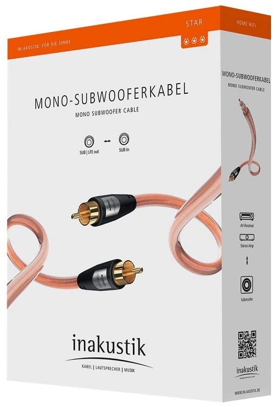Inakustik Star Sub-Mono 10,0 m. - Subwooferkabel