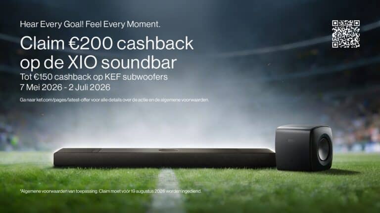 KEF XIO & Subwoofer cashback actie