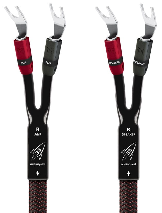 AudioQuest Rocket 33 FR | Spade | 2,0 m. - Luidsprekerkabel